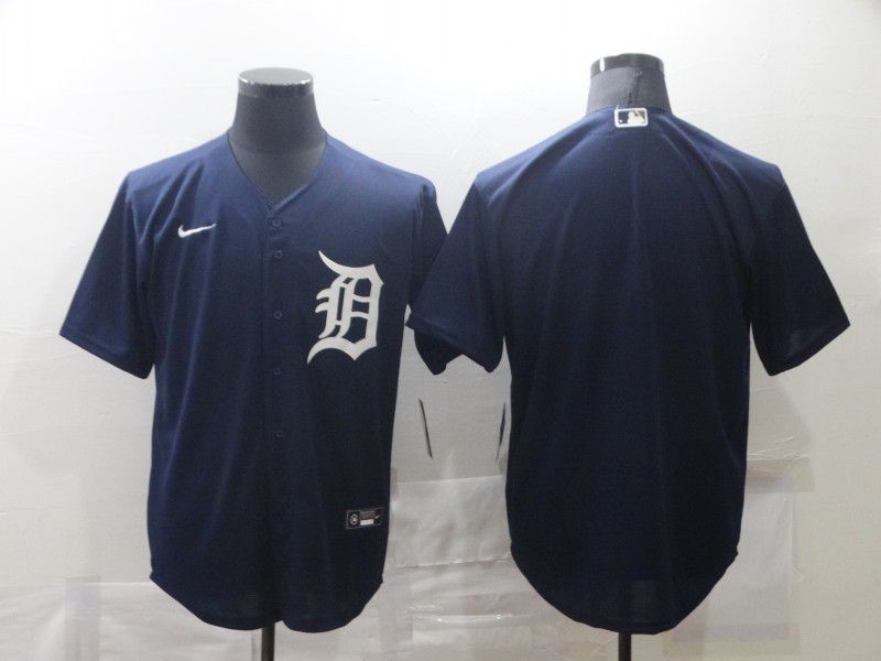 Cheap Men Detroit Tigers Blank Blue Game Nike MLB Jerseys